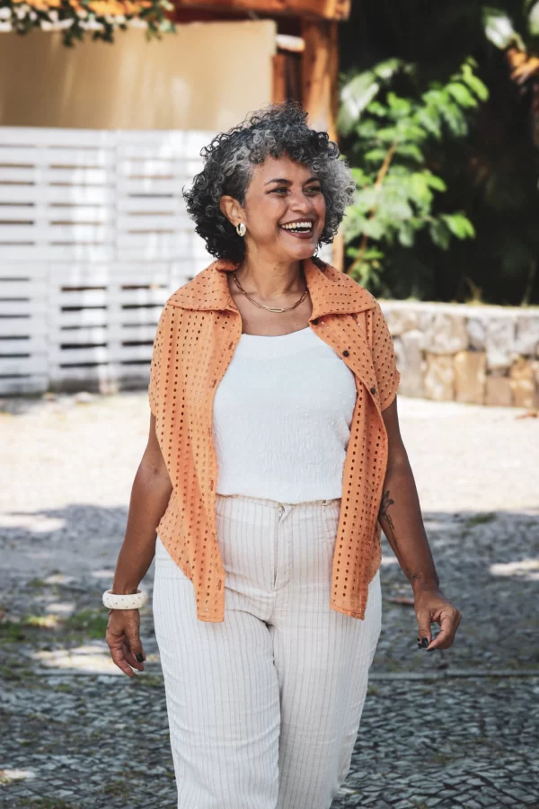 Camisa Fiore Coral