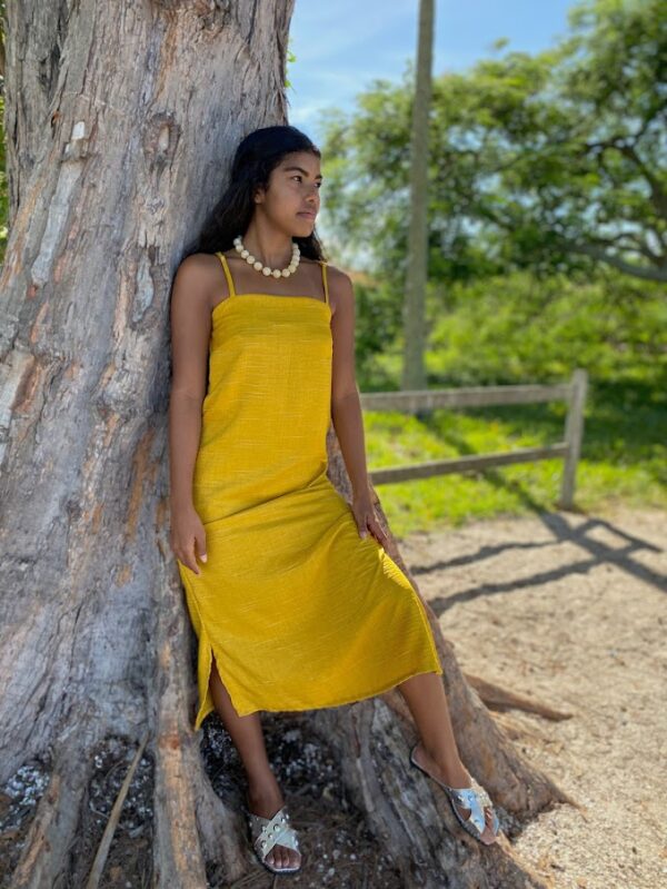 Vestido Luna Mostarda