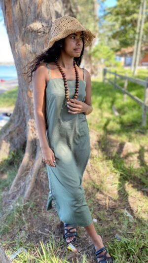 Vestido Luna Verde Militar